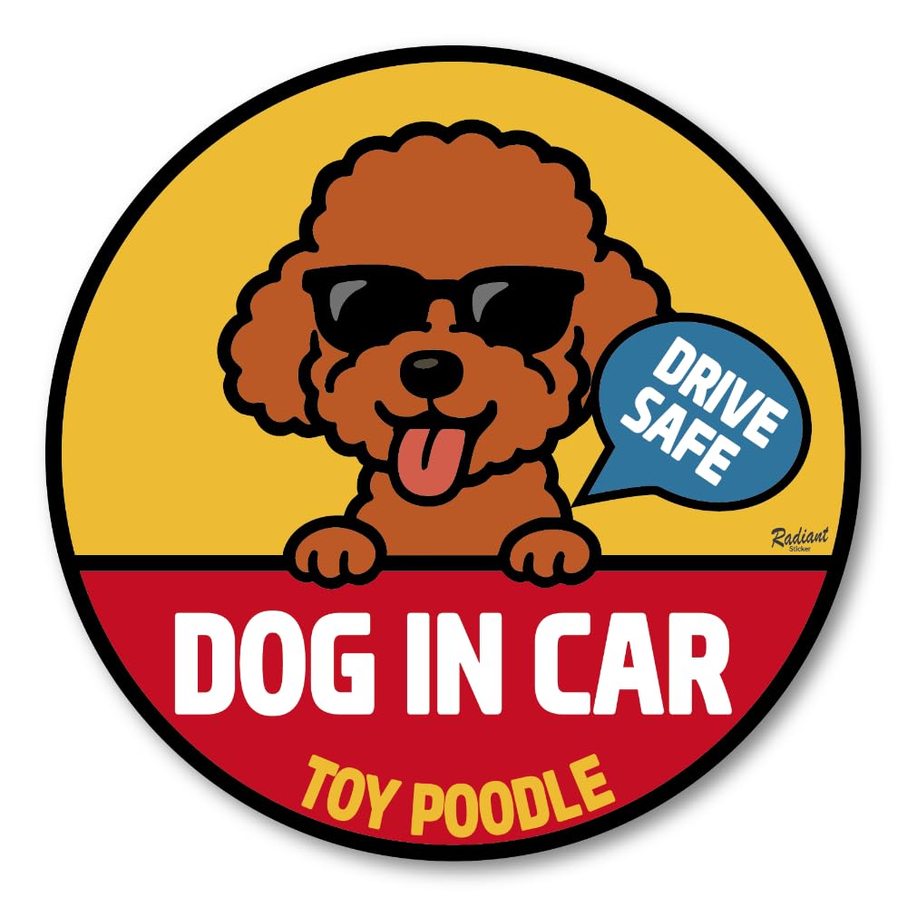 トイプードルの DOG IN CAR（127 mm）